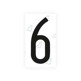 Alite Nanofilm for Mexico license plates - Symbol "6" - Alite