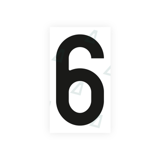 Alite Nanofilm for Czech Republic license plates - Symbol "6" - Alite