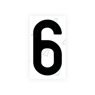 Alite Nanofilm for India license plates - Symbol "6" - Alite