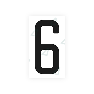 Alite Nanofilm for US (Quebec) license plates - Symbol "6" - Alite