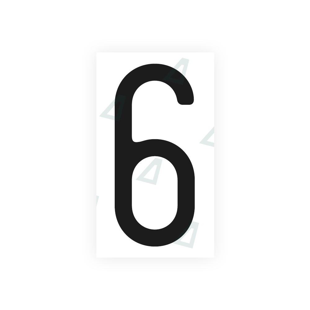 Alite Nanofilm for US (Missouri) license plates - Symbol "6" - Alite