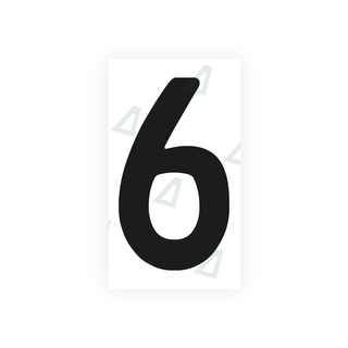 Alite Nanofilm for Uruguay license plates - Symbol "6" - Alite