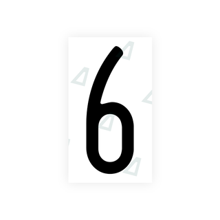 Alite Nanofilm for US (Wisconsin) license plates - Symbol "6" - Alite
