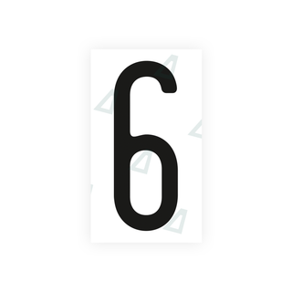 Alite Nanofilm for US (Ohio 2013) license plates - Symbol "6" - Alite