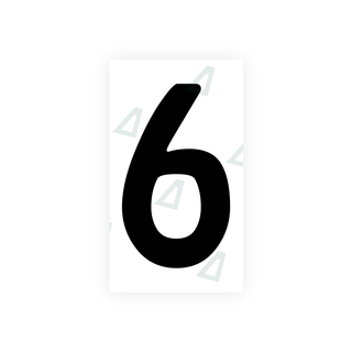 Alite Nanofilm for Uzbekistan number plates - Symbol "6" - Alite