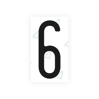 Alite Nanofilm for CA (Ontario) license plates - Symbol "6" - Alite