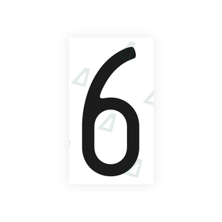 Alite Nanofilm for US (Massachusetts) license plates - Symbol "6" - Alite