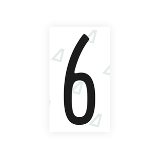 Alite Nanofilm for US (Pennsylvania) license plates - Symbol "6" - Alite