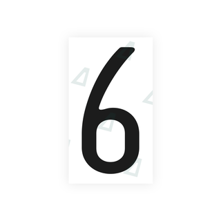 Alite Nanofilm for US (California) license plates - Symbol "6" - Alite