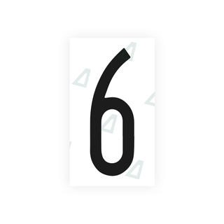 Alite Nanofilm for US (New York 1986) license plates - Symbol "6" - Alite