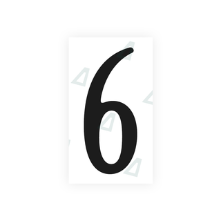 Alite Nanofilm for US (Virginia) license plates - Symbol "6" - Alite