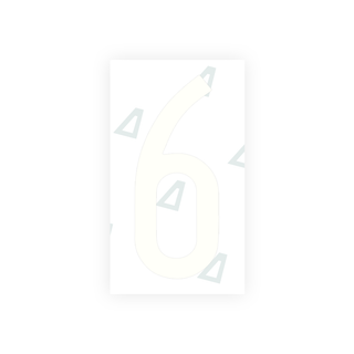 Alite Nanofilm for Mexico license plates - Symbol "6" - Alite