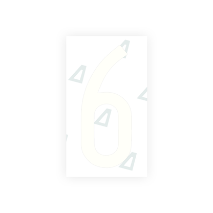 Alite Nanofilm for Mexico license plates - Symbol "6" - Alite