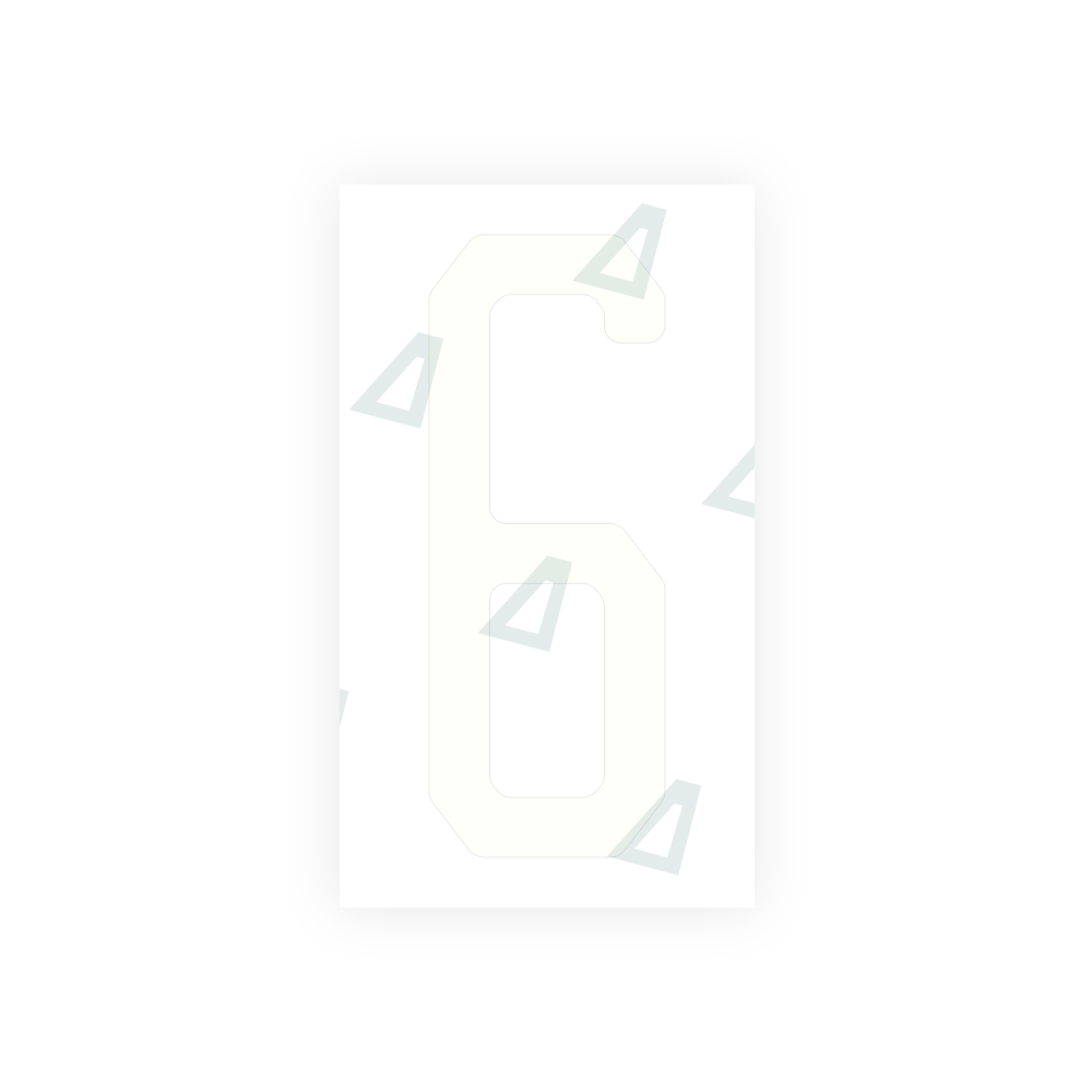 Alite Nanofilm for US (Michigan) license plates - Symbol "6" - Alite
