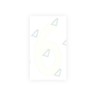 Alite Nanofilm for front Switzerland license plates - Symbol "6" - Alite