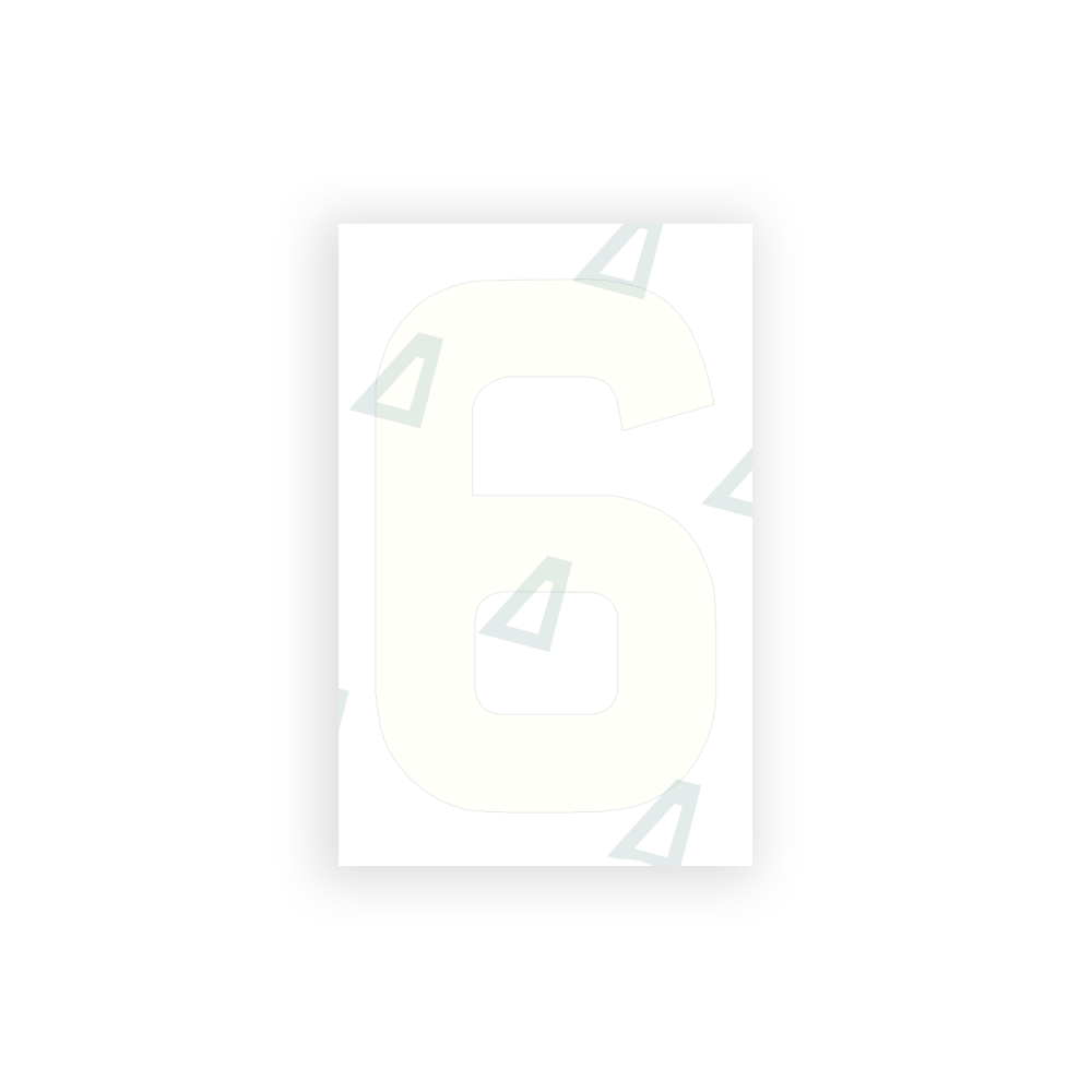 Alite Nanofilm for United Kingdom license plates - Symbol "6" - Alite