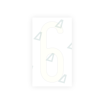 Alite Nanofilm for US (Ohio 2013) license plates - Symbol "6" - Alite