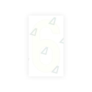Alite Nanofilm for Czech Republic license plates - Symbol "6" - Alite