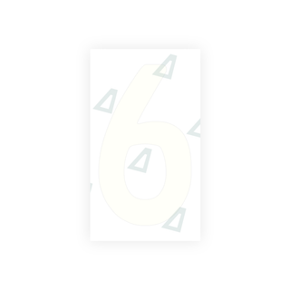 Alite Nanofilm for Uruguay license plates - Symbol "6" - Alite