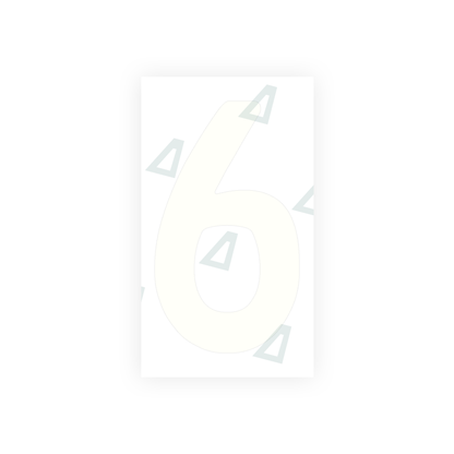 Alite Nanofilm for Uruguay license plates - Symbol "6" - Alite