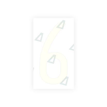 Alite Nanofilm for US (California) license plates - Symbol "6" - Alite