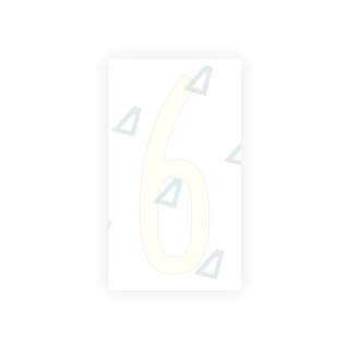Alite Nanofilm for US (Pennsylvania) license plates - Symbol "6" - Alite