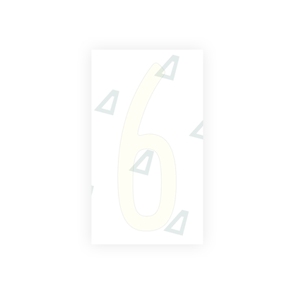 Alite Nanofilm for US (Pennsylvania) license plates - Symbol "6" - Alite