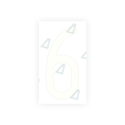 Alite Nanofilm for US (Massachusetts) license plates - Symbol "6" - Alite