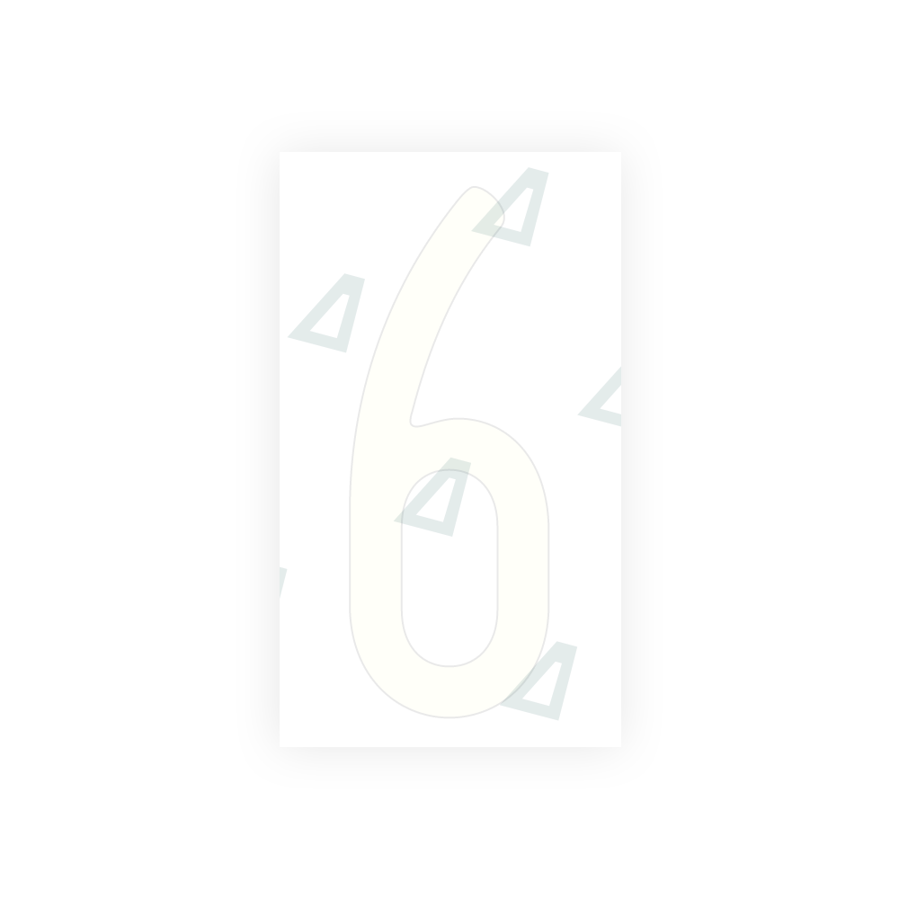 Alite Nanofilm for US (Maryland) license plates - Symbol "6" - Alite