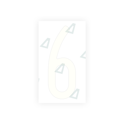Alite Nanofilm for US (Maryland) license plates - Symbol "6" - Alite