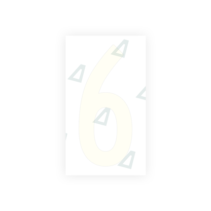 Alite Nanofilm for US (New Jersey) Moto license plates - Symbol "6" - Alite