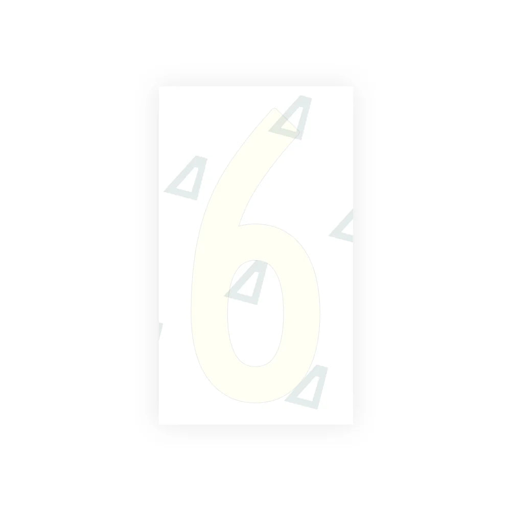 Alite Nanofilm for US (Oklahoma) Moto license plates - Symbol "6" - Alite
