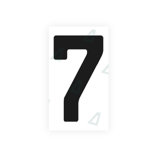 Alite Nanofilm for Uruguay license plates - Symbol "7" - Alite