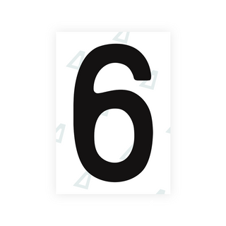 Alite Nanofilm for Chile 2007 license plates - Symbol "6" - Alite