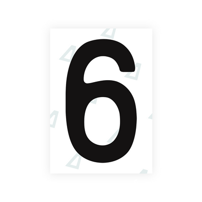Alite Nanofilm for Chile 2007 license plates - Symbol "6" - Alite
