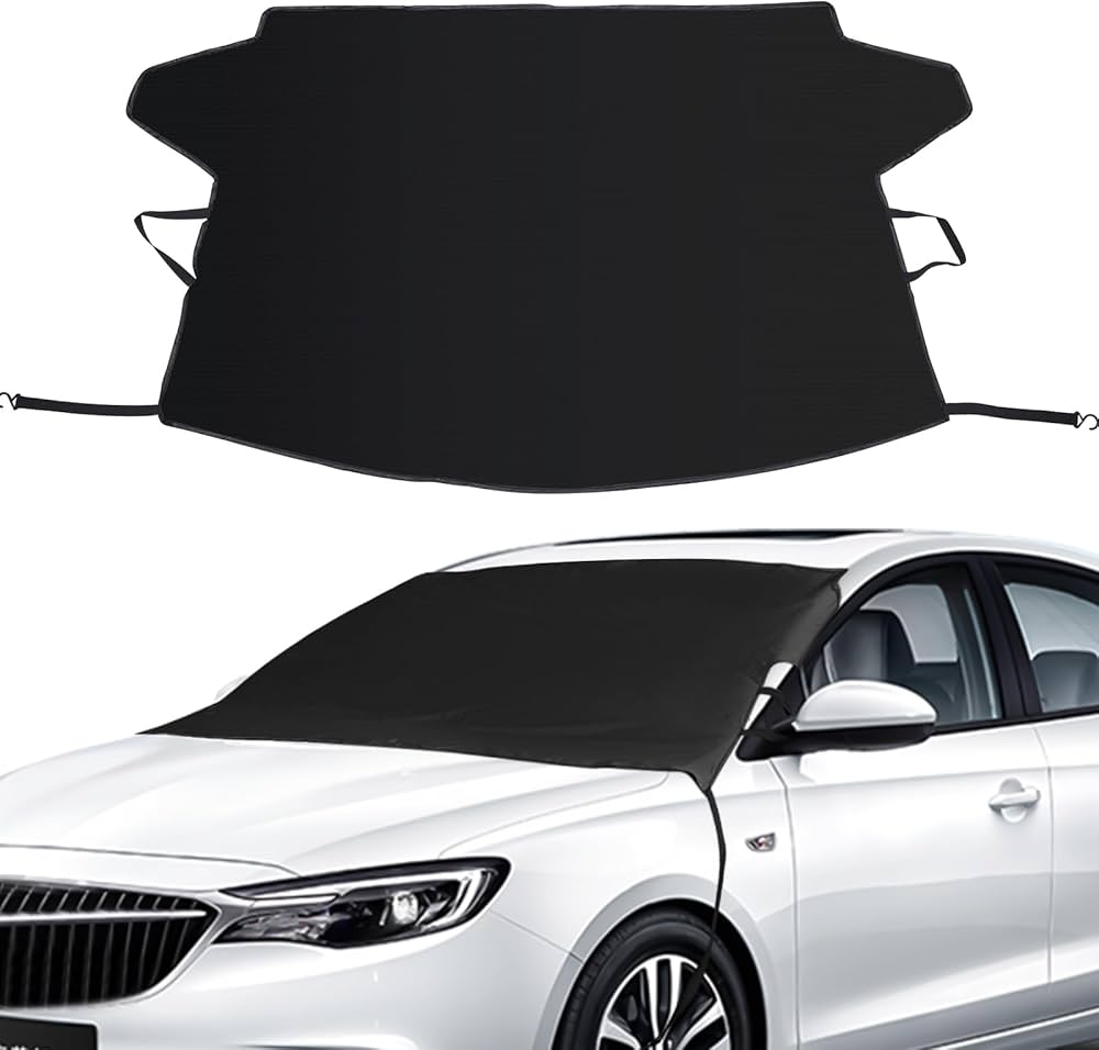 Car Windshield Snow Cover – Frost & Sun Protection for Sedans & SUVs