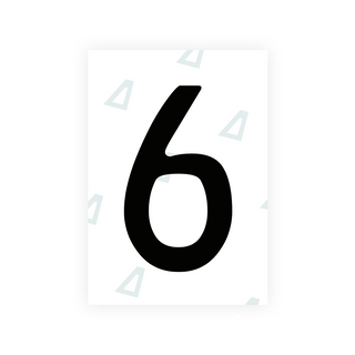 Alite Nanofilm for Chile 2014 license plates - Symbol "6" - Alite