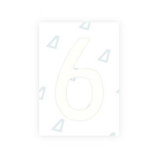 Alite Nanofilm for Chile 2014 license plates - Symbol "6" - Alite