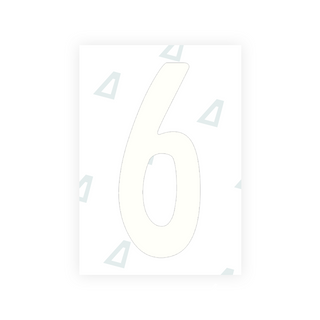 Alite Nanofilm for Guatemala license plates - Symbol "6" - Alite