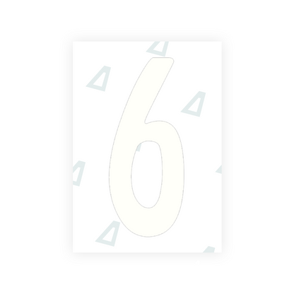 Alite Nanofilm for Guatemala license plates - Symbol "6" - Alite