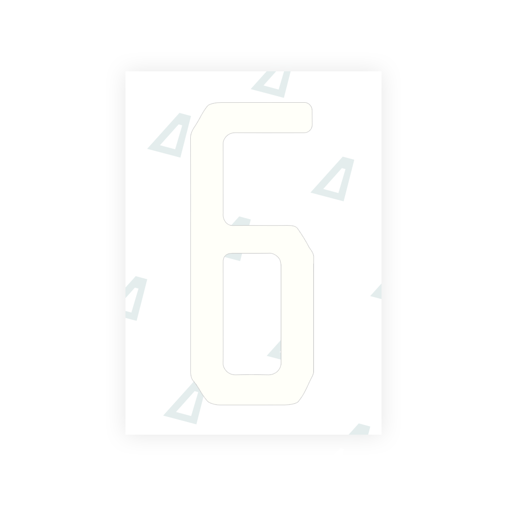 Alite Nanofilm for US (Florida 2019) license plates - Symbol "6" - Alite