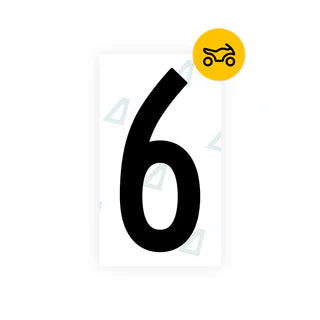 Alite Nanofilm for US (Oklahoma) Moto license plates - Symbol "6" - Alite