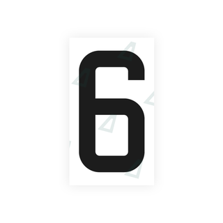 Alite Nanofilm for France license plates - Symbol "6" - Alite