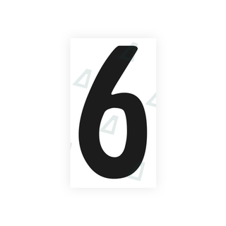Alite Nanofilm for Armenia number plates - Symbol "6" - Alite