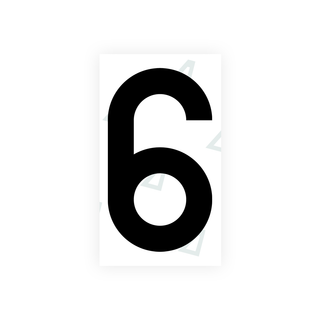 Alite Nanofilm for Greece license plates - Symbol "6" - Alite