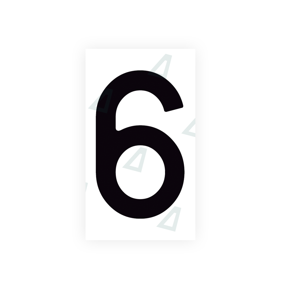 Alite Nanofilm for Spain Flat license plates - Symbol "6" - Alite
