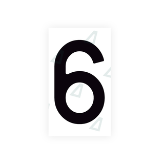 Alite Nanofilm for Spain Flat license plates - Symbol "6" - Alite