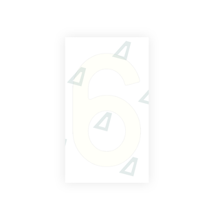 Alite Nanofilm for Spain Flat license plates - Symbol "6" - Alite