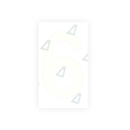 Alite Nanofilm for Spain Flat license plates - Symbol "6" - Alite