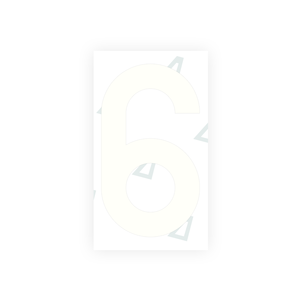 Alite Nanofilm for Greece license plates - Symbol "6" - Alite